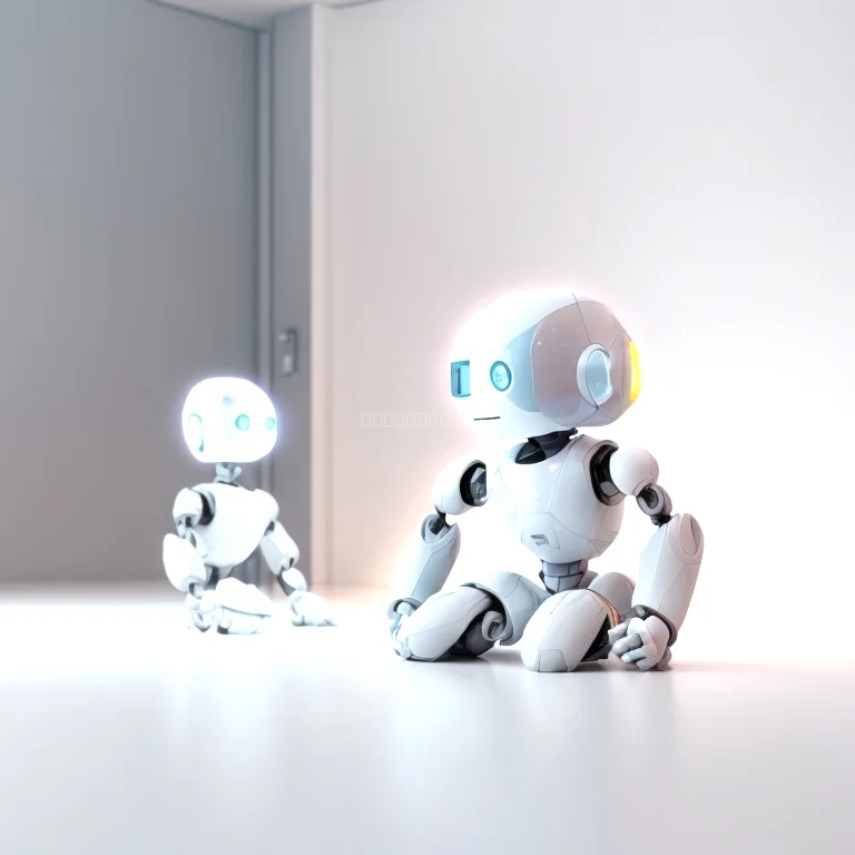 Roboterfreund beim Spielen